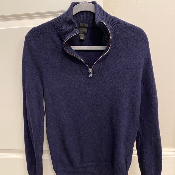 JCrew men’s small slim fit quarter zip sweater - Picture 2 of 8